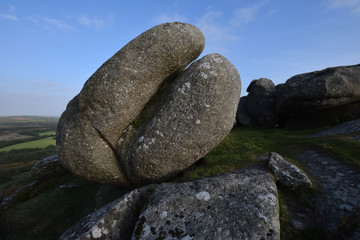 Summit rocks Helman Tor Cornwall