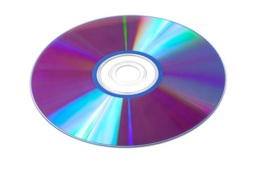 CD dvd disc isolated on a white background