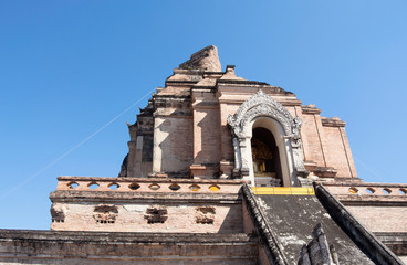 Wat Chedi Luang after earthquake Chiang Mai, Thailand