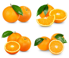 orange isolated on white