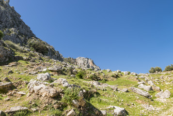 Fototapeta na wymiar rocks in andalusia spain