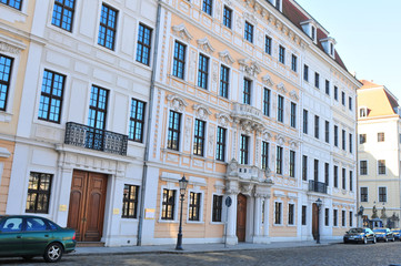 Fototapeta na wymiar Das Taschenbergpalais Kempinski Hotel in Dresden