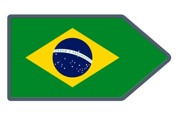 Fototapeta premium Drapeau Brésil