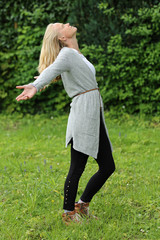 Frau voller Erwartung