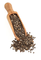 chia seeds with little spoon