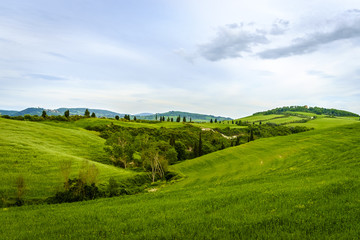 Scenery near to Pienza, Tuscany. The area is part of the Val d'Orcia Italy