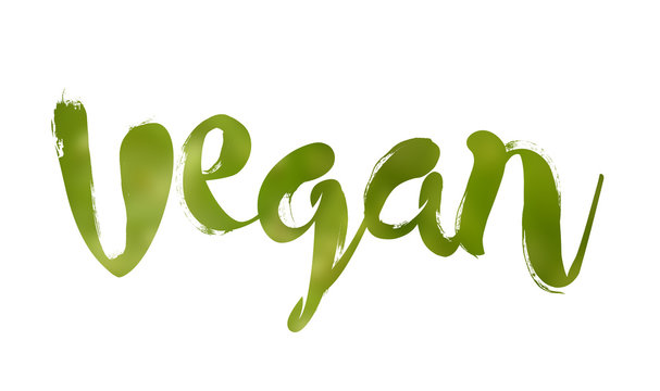 Schriftzug Vegan