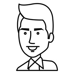 businessman avatar character icon vector illustration design