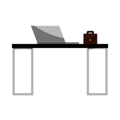 office workplace isolated icon vector illustration design