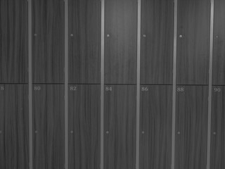 Fototapeta premium The row of wooden cabinets