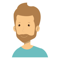 young man avatar character vector illustration design