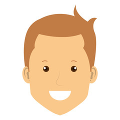 young man avatar character vector illustration design