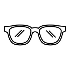 Fototapeta premium eye glasses isolated icon vector illustration design