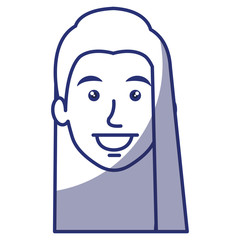 young woman avatar character vector illustration design