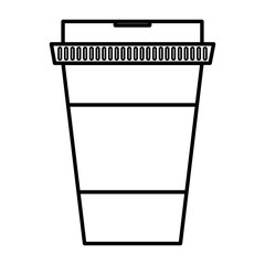 coffee glass container icon vector illustration design