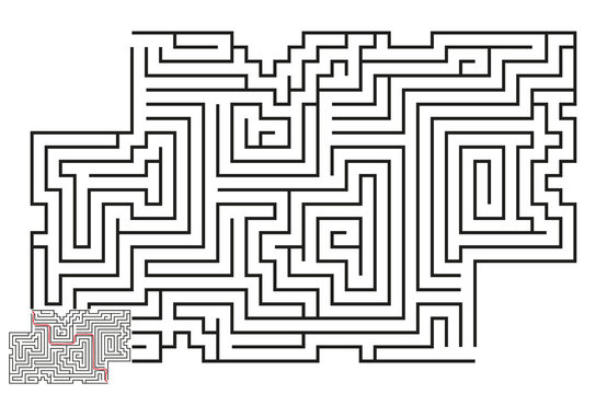 Vector Maze with Answer 63