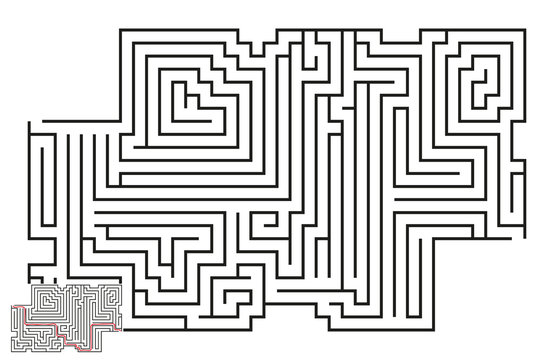 Vector Maze with Answer 64