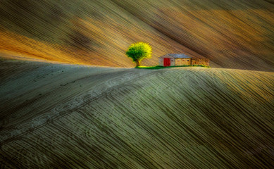 Italian Landscape - Last Ray of Light