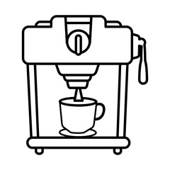 coffee machine isolated icon vector illustration design
