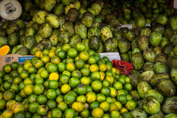 green orange local on traditional market photo taken in bogor jakarta indonesia