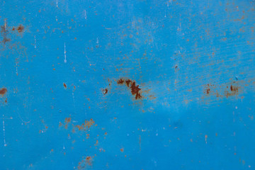 texture colored background. old rusty blue metal surface. texture of cracks