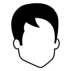 young man avatar character vector illustration design