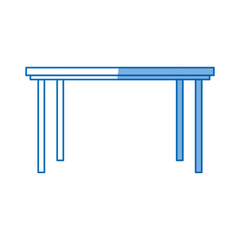 Fototapeta premium table furniture wooden modern style design vector illustration