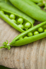 Green Peas Macro -  organic food from the garden.