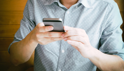 businessman using smartphone