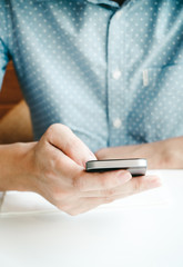 businessman using smartphone