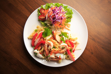 Spicy salad thai food
