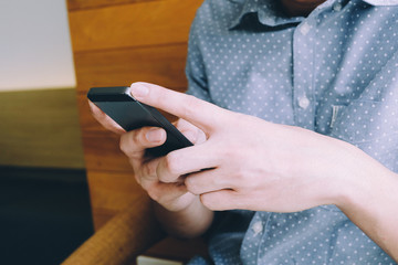businessman using smartphone
