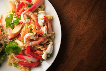 Spicy salad thai food