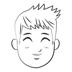 cartoon character man young person vector illustration