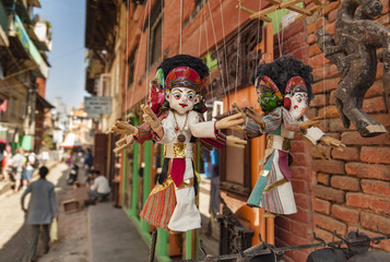 Marionetki, Kathmadu, Nepal - obrazy, fototapety, plakaty