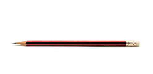 One Pencil on  white background.
