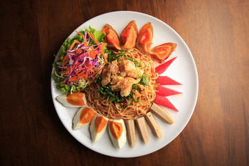 Spicy salad thai food