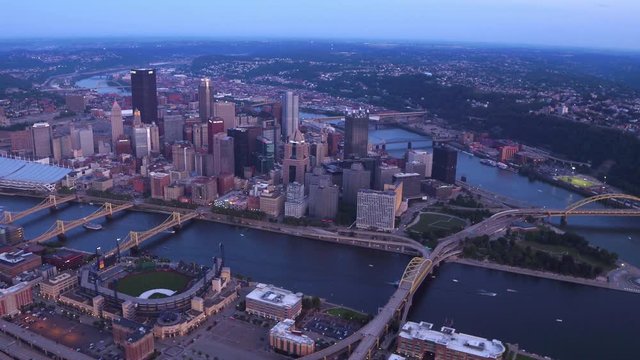 Aerial view of Pittsburgh