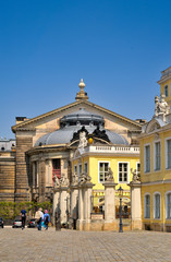 Obraz premium Lipsiusbau und Coselpalais, Dresden, Sachsen, Deutschland, Europa