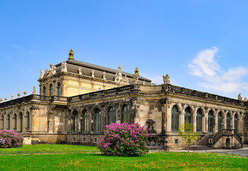 Obraz premium Langgalerie des Zwinger Dresden, Sachsen, Deutschland, Europa