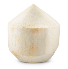 Coconut. Fresh young nut isolated on white background. Full depth of field. With clipping path. © Tim UR