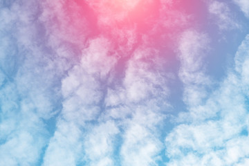 sun and cloud background with a pastel colored

