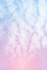 sun and cloud background with a pastel colored

