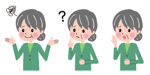 シニア　女性　セット