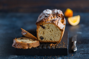 Tasty homemade traditional Orange cake