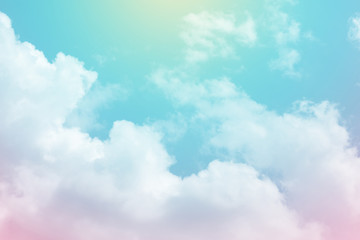 sun and cloud background with a pastel color


