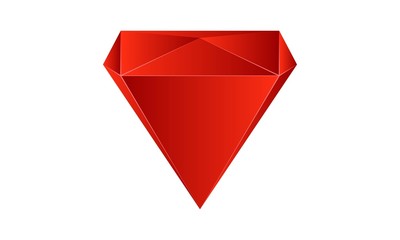 Rubin - Brilliant cut - Ruby Icon for apps and websites