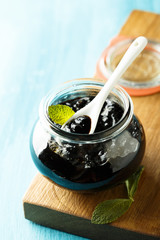 Homemade black currant jam