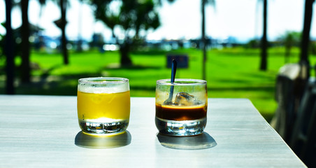 Coffee near the beach