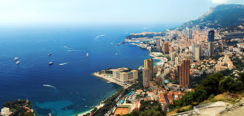 La côte à Monaco - obrazy, fototapety, plakaty